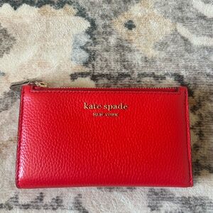 Kate Spade Vibrant Red Leather Wallet
